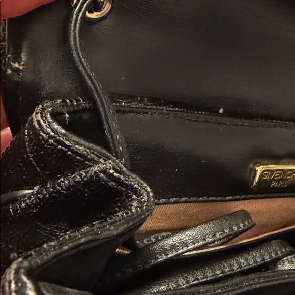 Elegant Vtg Givenchy Paris Black Embossed Lizard Women's Handbag Clutch - Picture 13 of 13